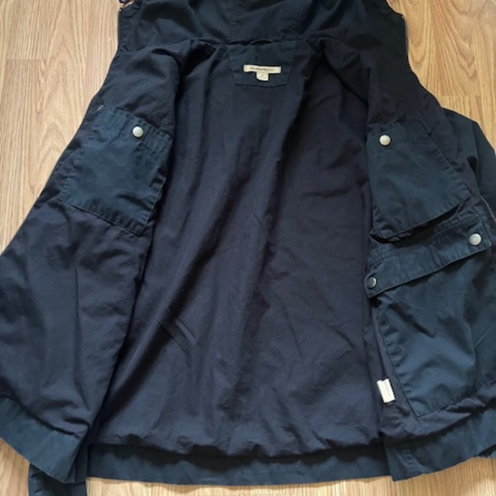John Varvatos USA hoodie jacket Mens Size Medium Navy cotton blend - Picture 8 of 9